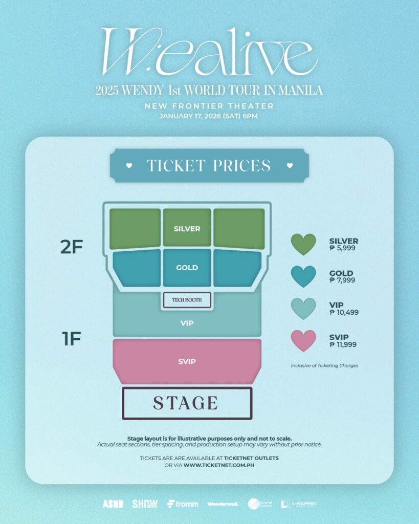 Wendy W:ealive - Seat Plan