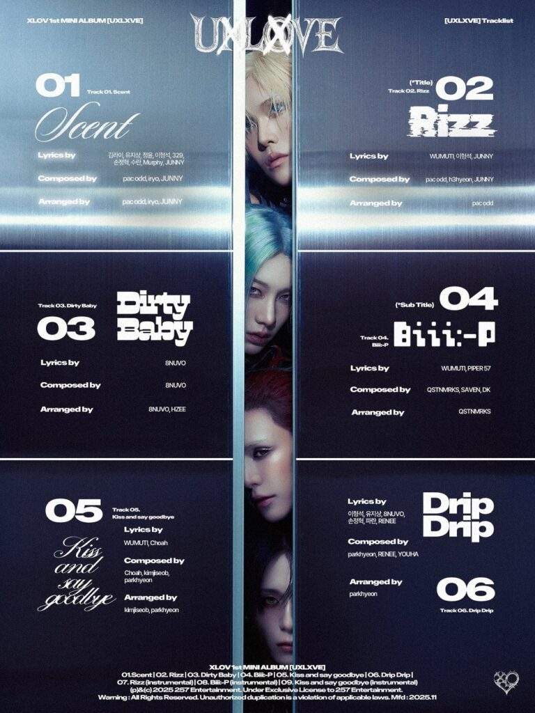 XLOV-UXLXVE-TRACKLIST