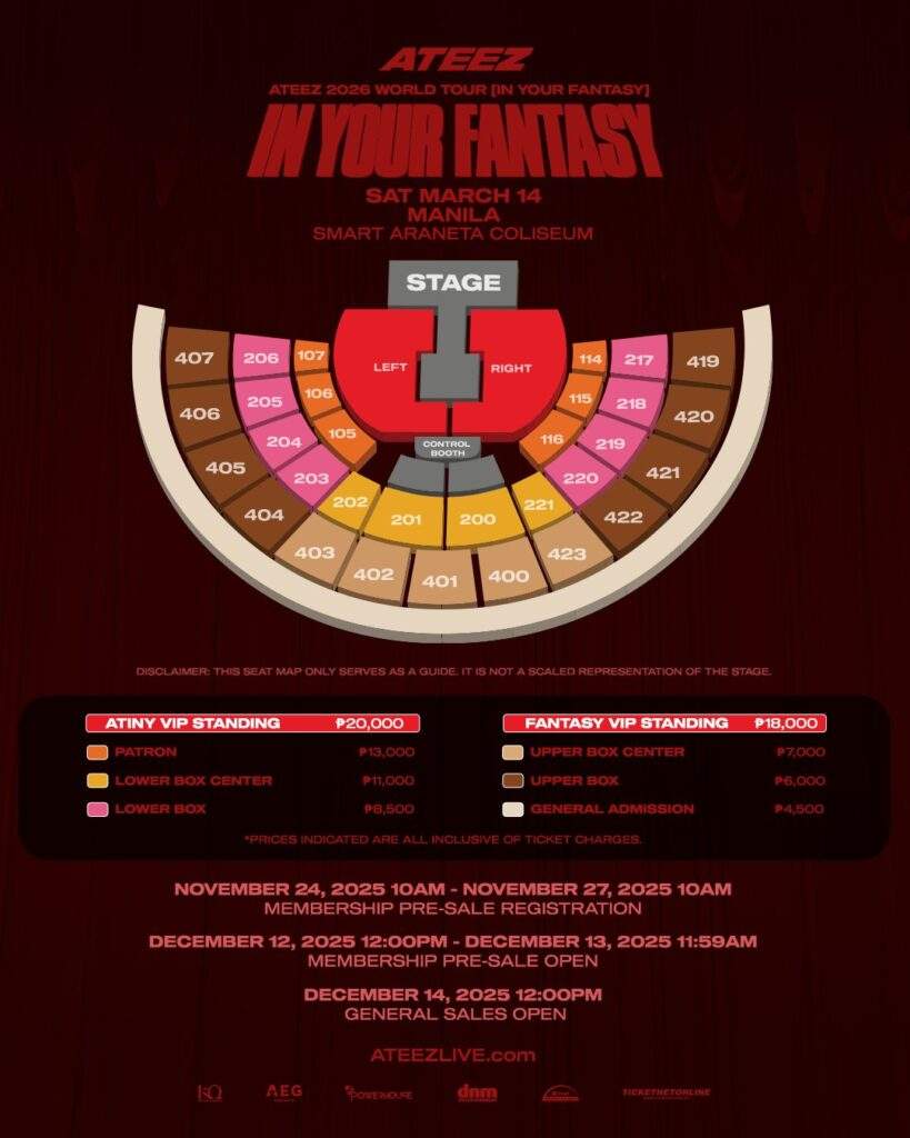 ATEEZ in Manila 2026 World Tour In Your Fantasy