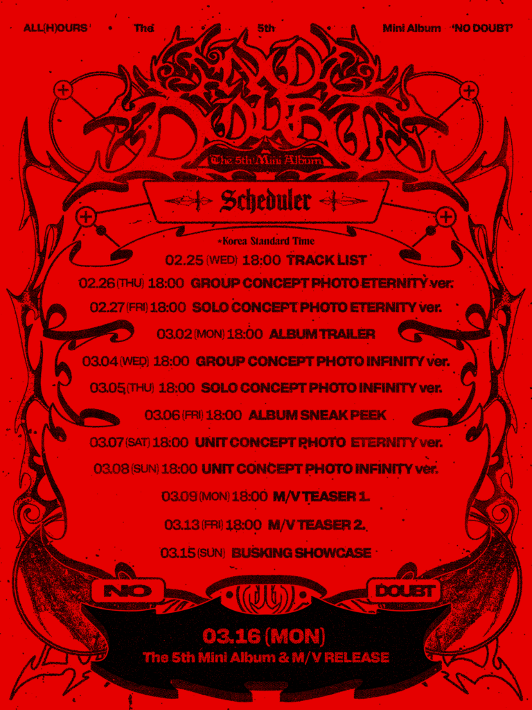 all(h)ours NO DOUBT Scheduler