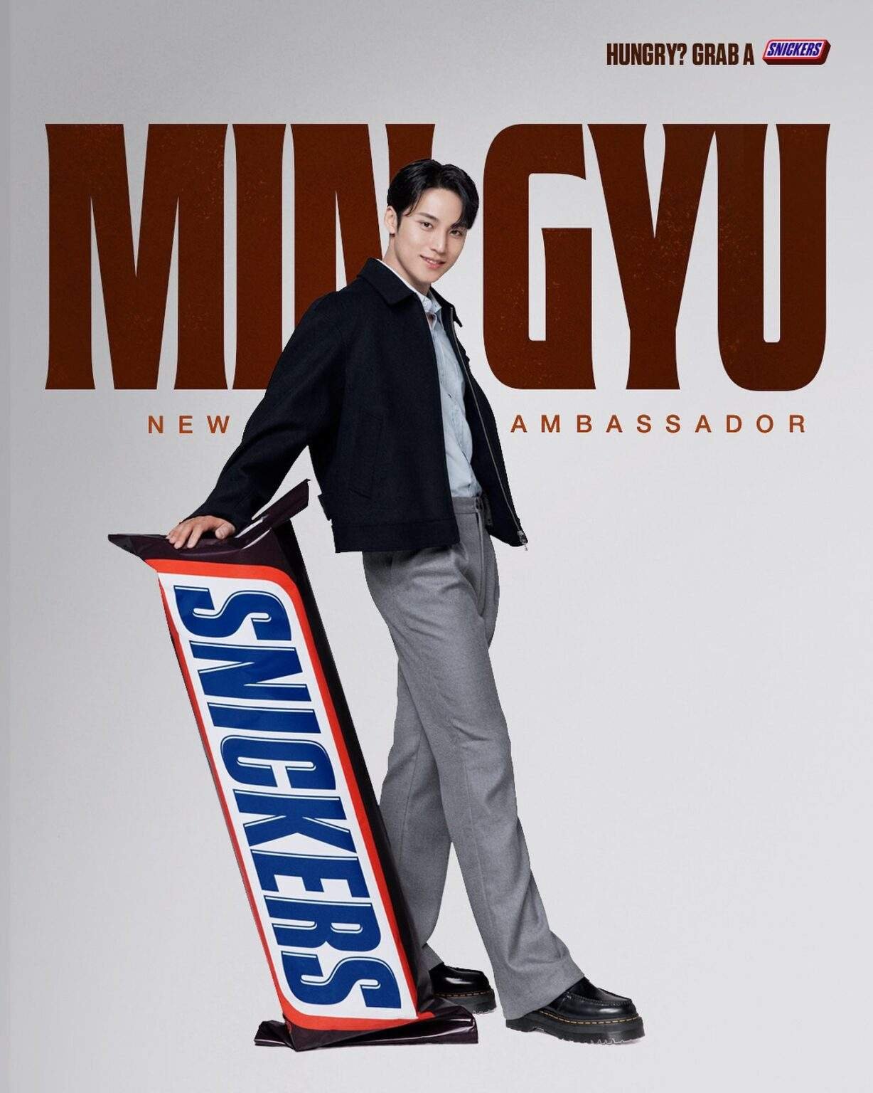 Snicker Standee SEVENTEEN Mingyu Returns to the Philippines for Snickers Fan Event ...