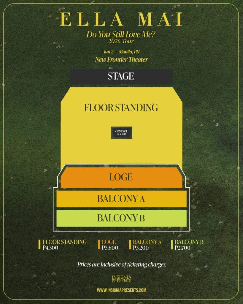 Ella Mai - Do You Still Love Me? in Manila (Seat Plan)