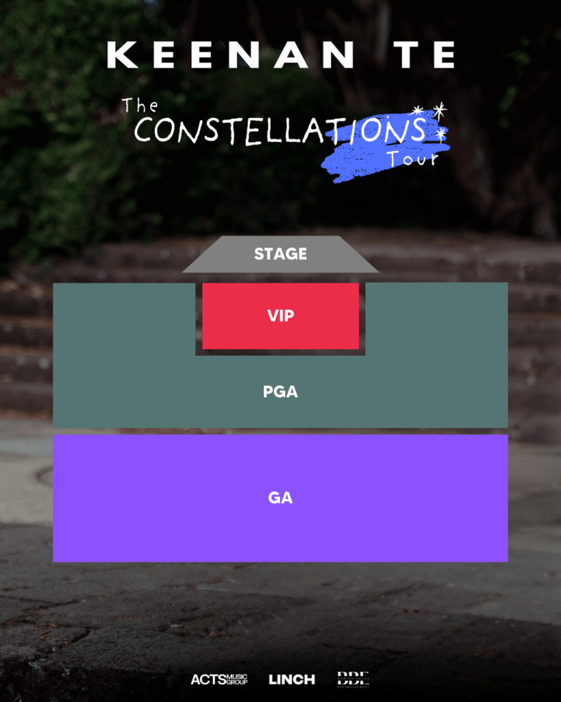 Keenan Te - The Constellations Tour in Manila (Seat Plan)