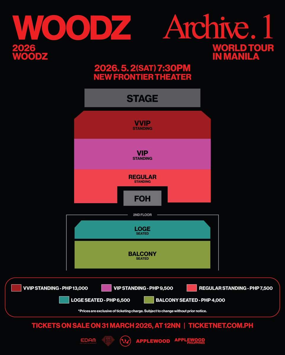 WOODZ - Archive 1 (Seat Plan)