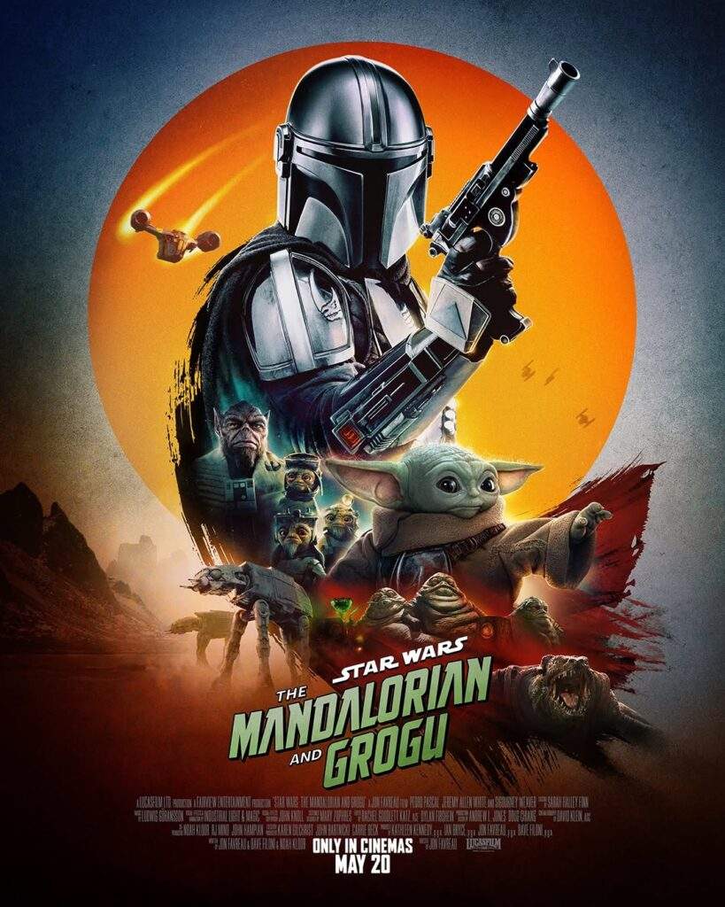the mandalorian and grogu poster