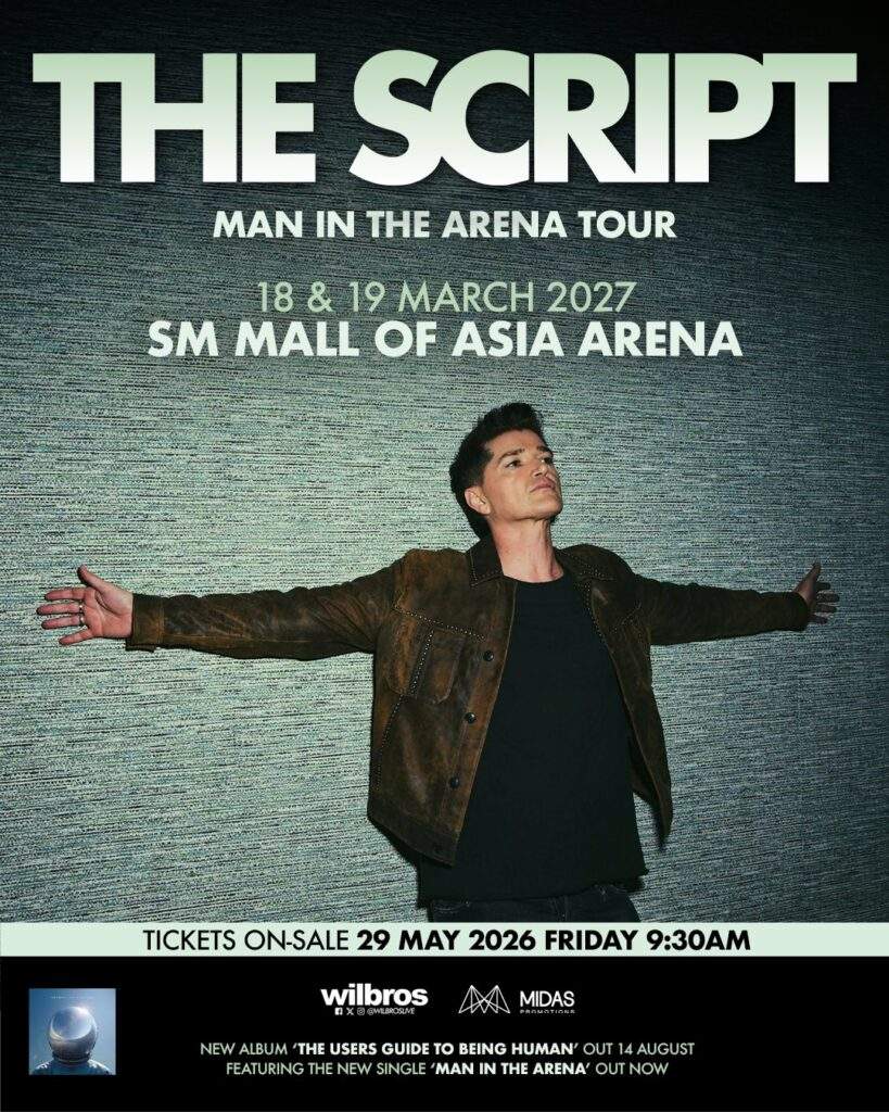 The Script - Man in the Arena Tour in Manila (Poster)