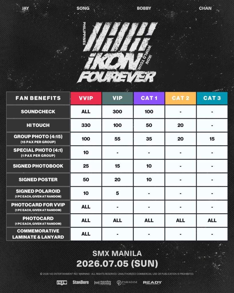 ikon in manila fan benefits