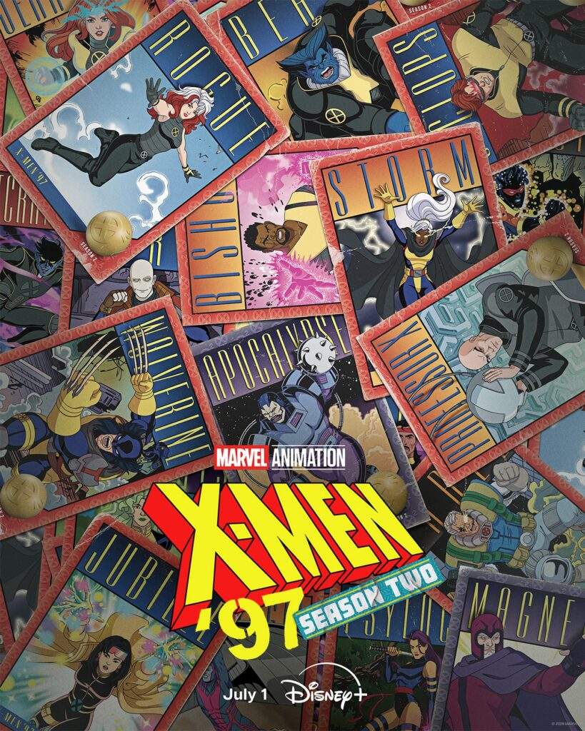 x-men 97 season 2 cards poster