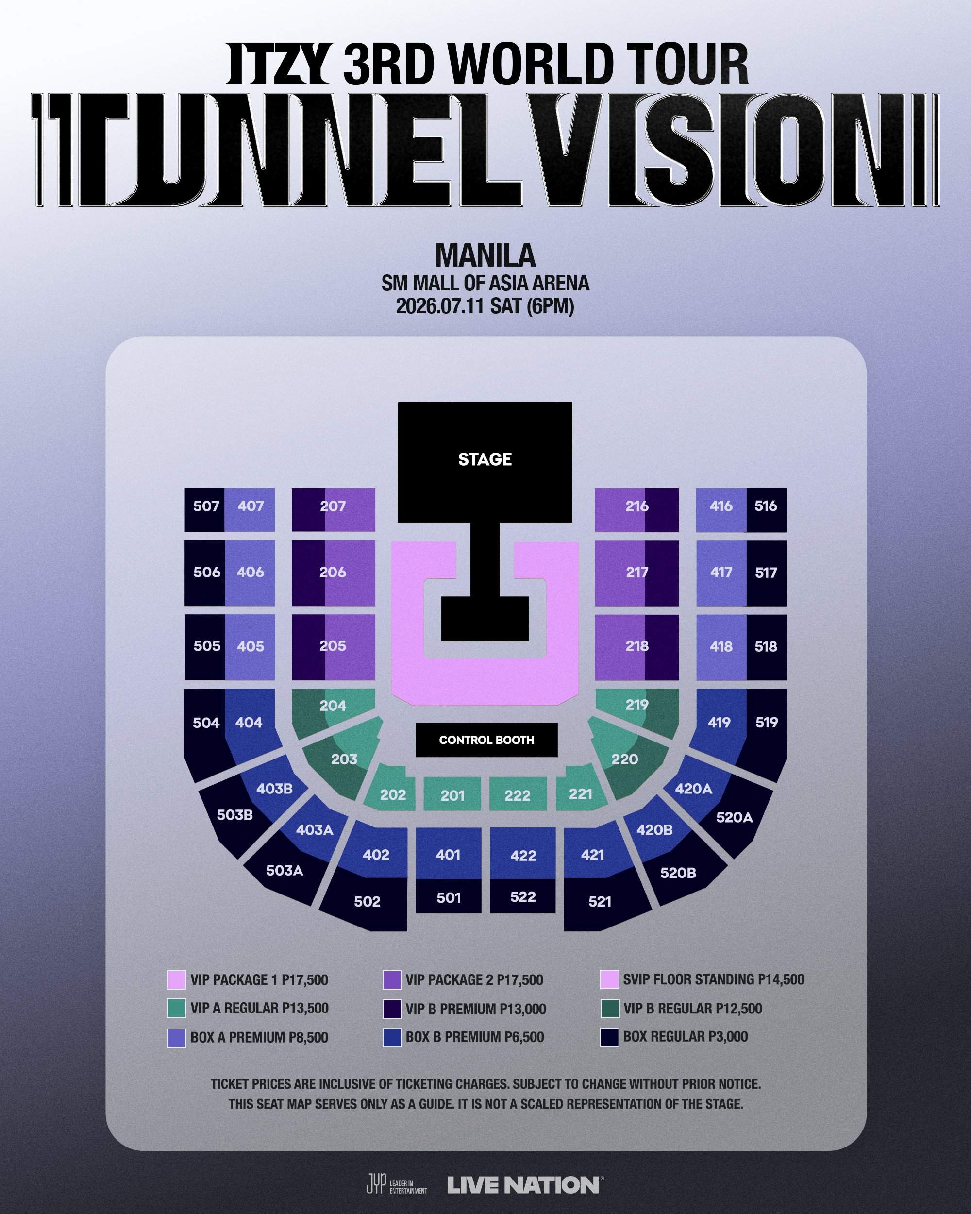 ITZY - Tunnel Vision in Manila (Seat Plan)