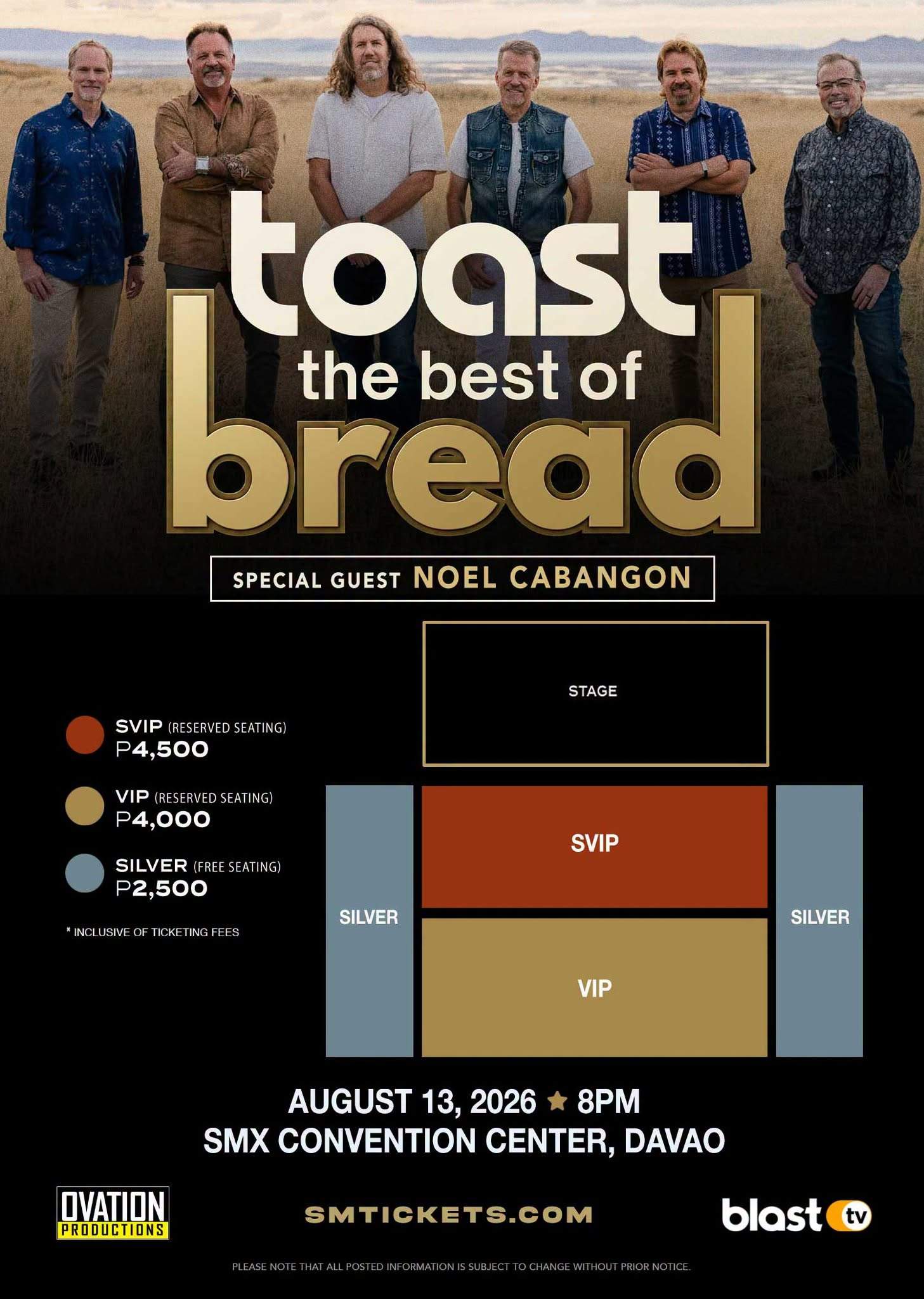 TOAST - The BEST of Bread - Davao Seat Plan