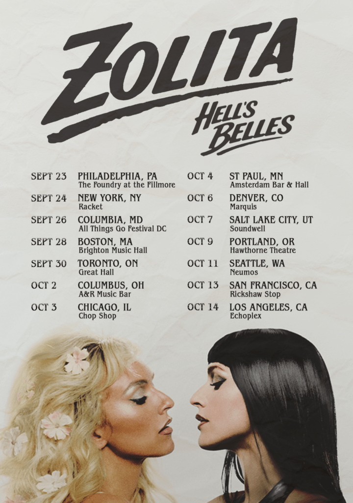 ZOLITA HELL'S BELLES TOUR