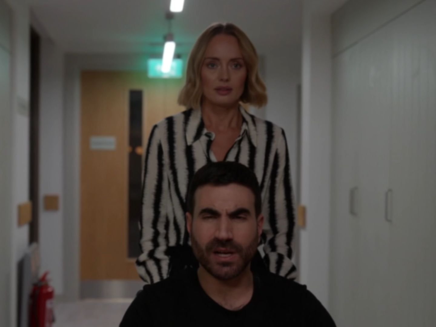 Ted Lasso Season 4 episode 4ith a concerned look.