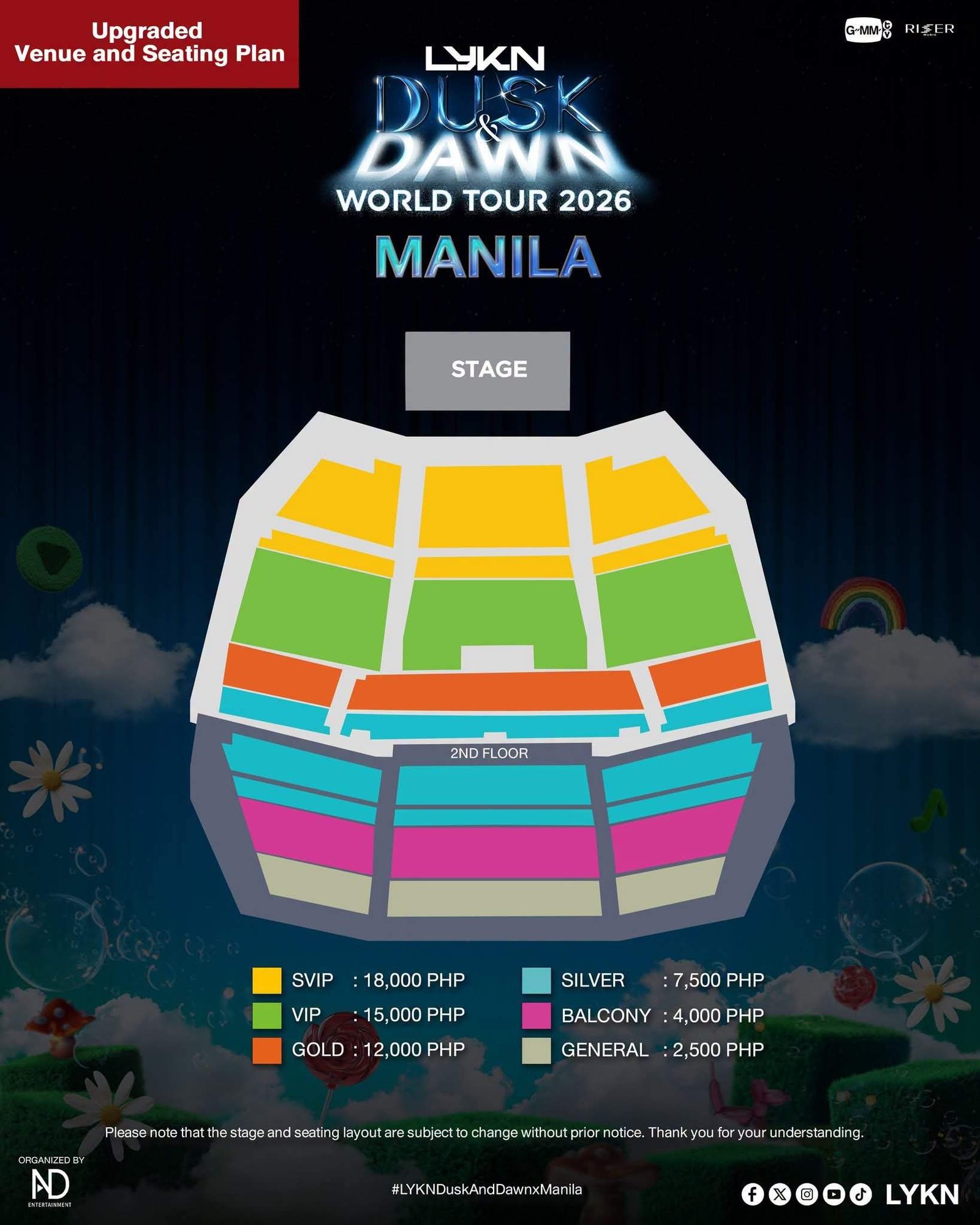lykn dusk & dawn seat plan