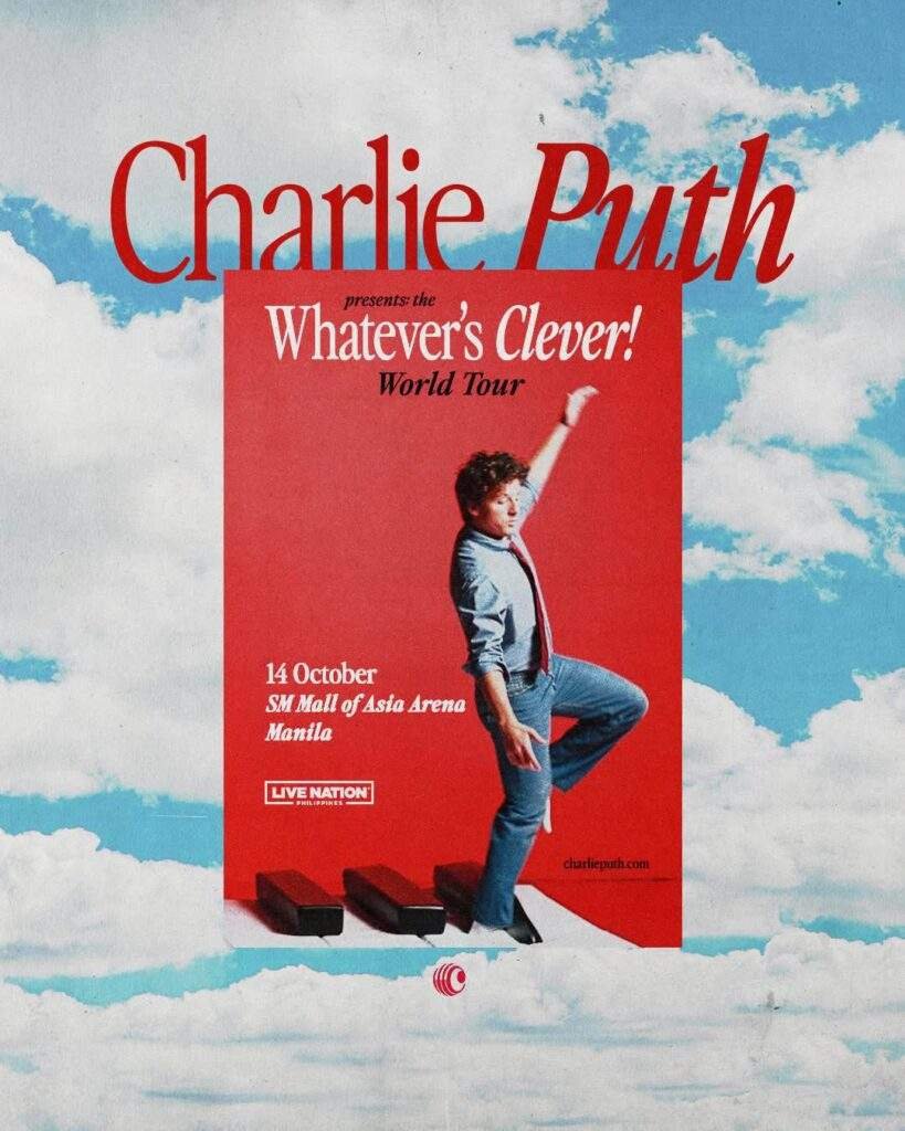 Charlie Puth Whatever's Clever! World Tour in Manila