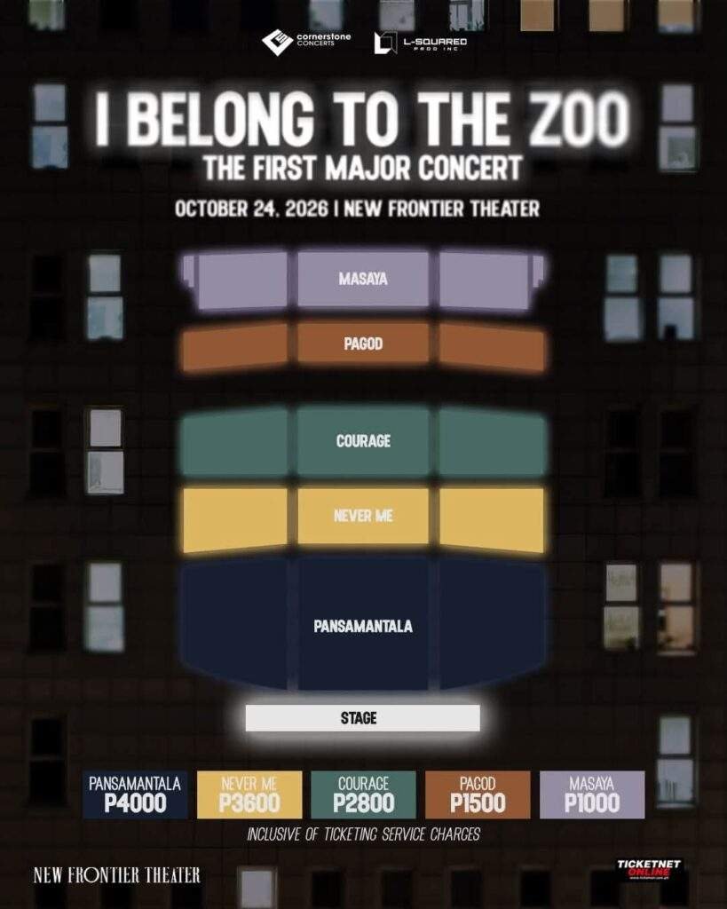 I Belong to the Zoo: The First Major Concert Seat Plan