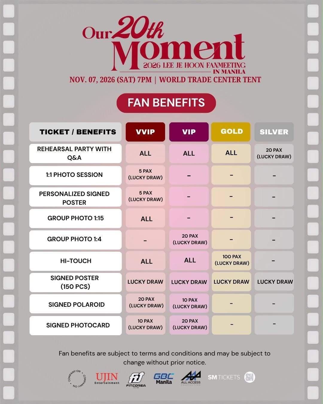 Lee Je-hoon - Our 20th Moment (Fan Benefits)